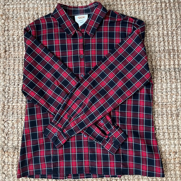 Talbots Plaid Button Down Shirt - Picture 3 of 7